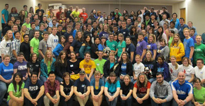 Members of Kappa Kappa Psi and Tau Beta Sigma Chapters