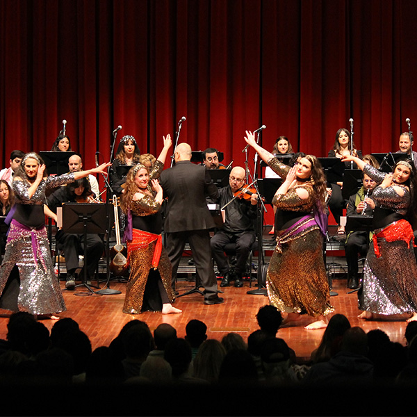 Arab Music Ensemble dancers and musicians