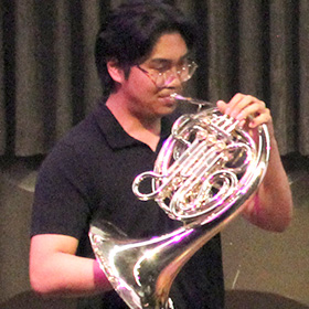 Student horn player