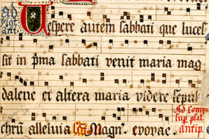 Medieval music manuscript