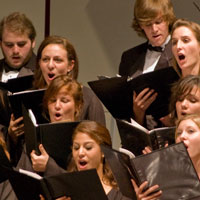 Members of the Cal Poly Choirs