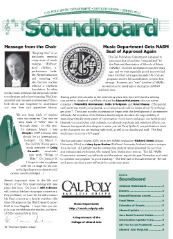 cover of 2010 spring newsletter