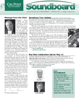 cover of 2012 spring newsletter