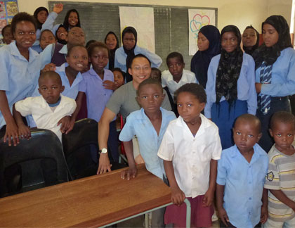 Ted Shu with Students