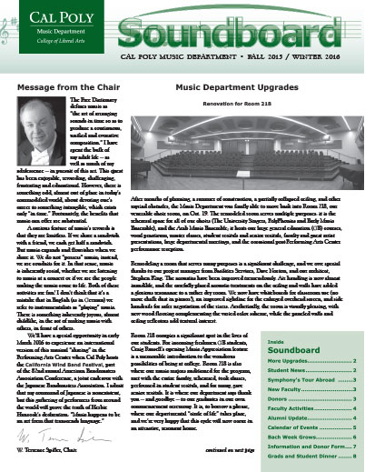 cover of 2015 fall newsletter