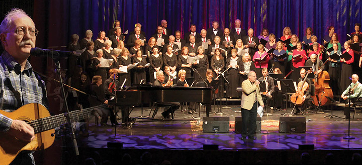 Craig Russell at rehearsal and the grand finale